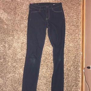 Dark blue denim jeans